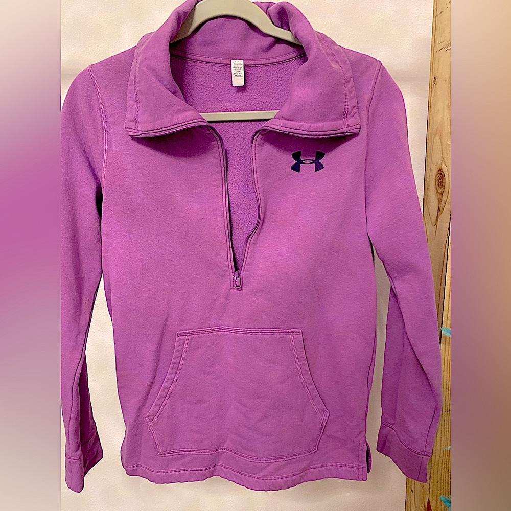 Purple Under Amour quart zip